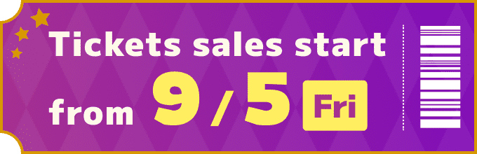 Sales start from 9/5 Fri